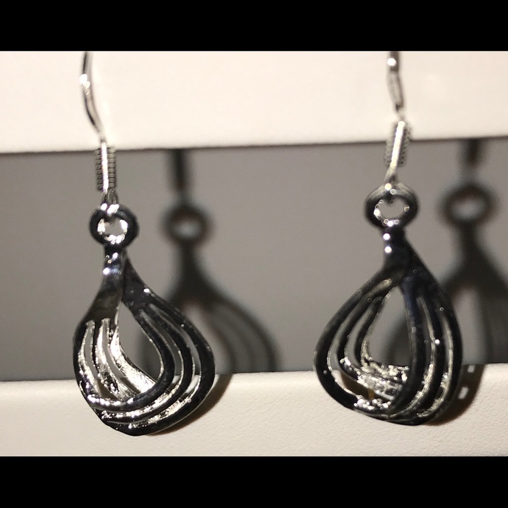 Silver earrings